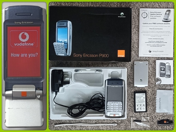 Sony Ericsson P900 Sammlerhandy (entsperrt). Verpackt mit Inhalt.