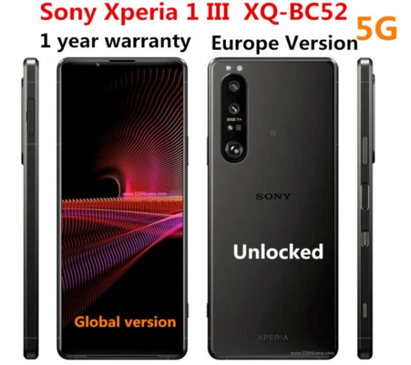 Sony Xperia 1 III 5G XQ-BC72 512GB 256GB Global version Smartphone New Sealed