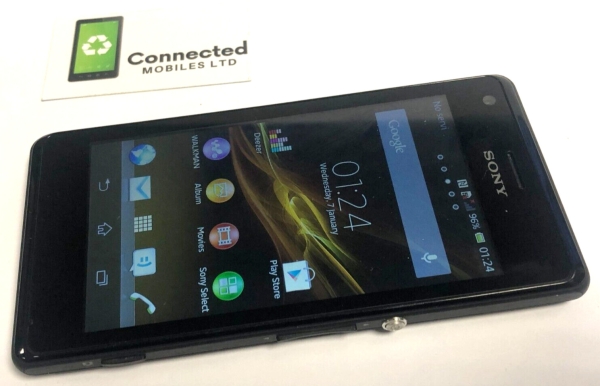 Sony Xperia M (C1905) Smartphone (entsperrt) 4GB NFC 5MP Android 4.4 Handy schwarz