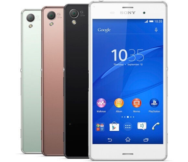 Sony Xperia Z3 D6603 – 16GB – weiß + lila Rückseite (Vodafone) 4G Smartphone