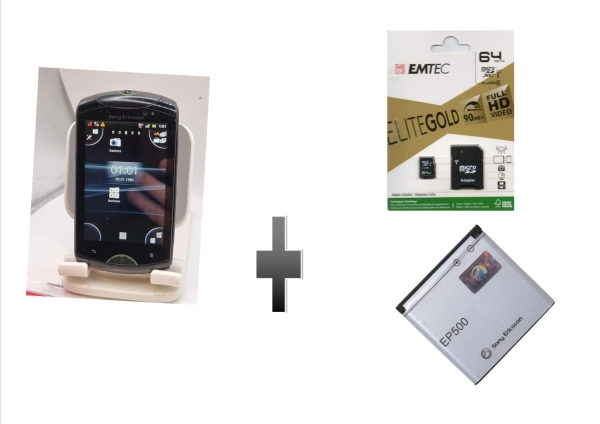 Sony Ericsson Live mit Walkman WT19i 64GB Smartphone Schwarz