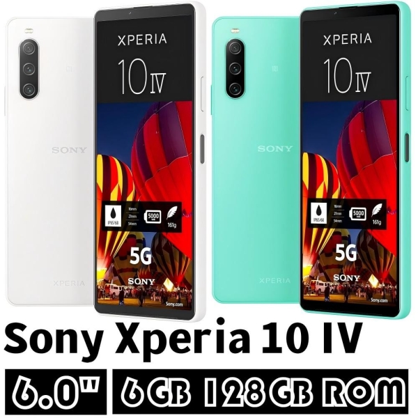 Neu Sony Xperia 10 IV (5G) Smartphone – 128GB 6GB RAM -6.0 Zoll –  Ohne Vertrag