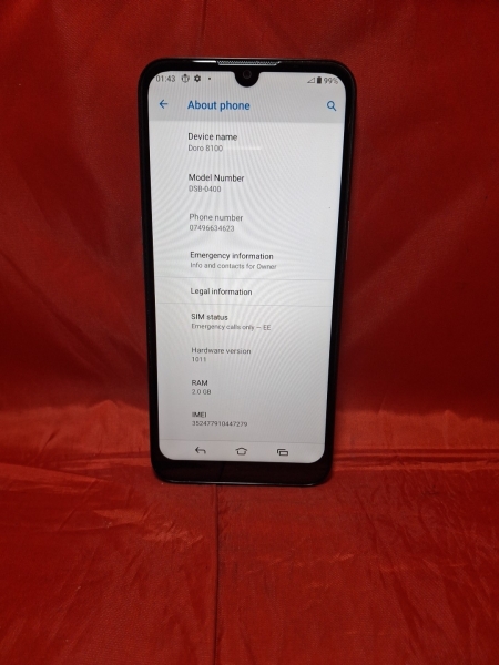 Doro 8100 4G 6.1 Smartphone 2GB RAM 32GB