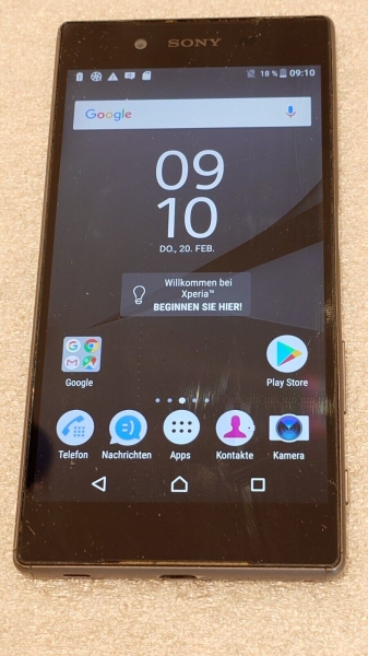 Sony  Xperia Z5 E6653 – 32GB – Graphitschwarz (Ohne Simlock) Smartphone