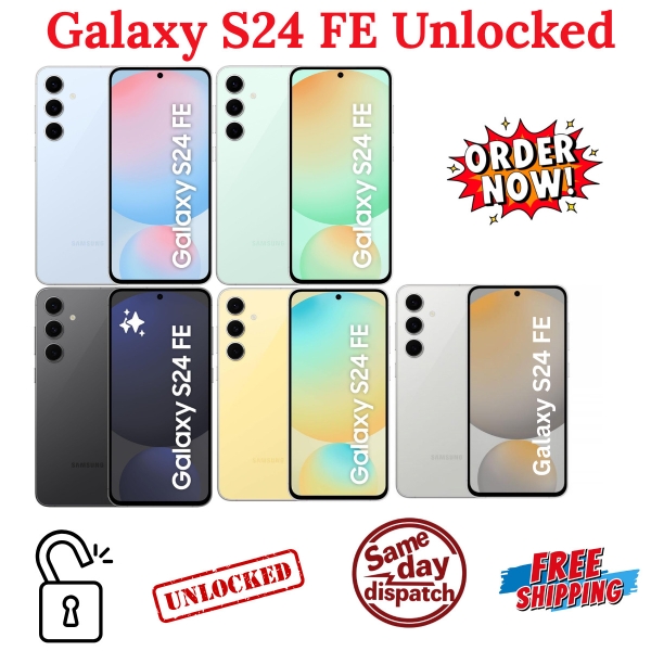 Samsung Galaxy S24 FE 5G 128GB/256GB blau grau grün entsperrt Smartphone