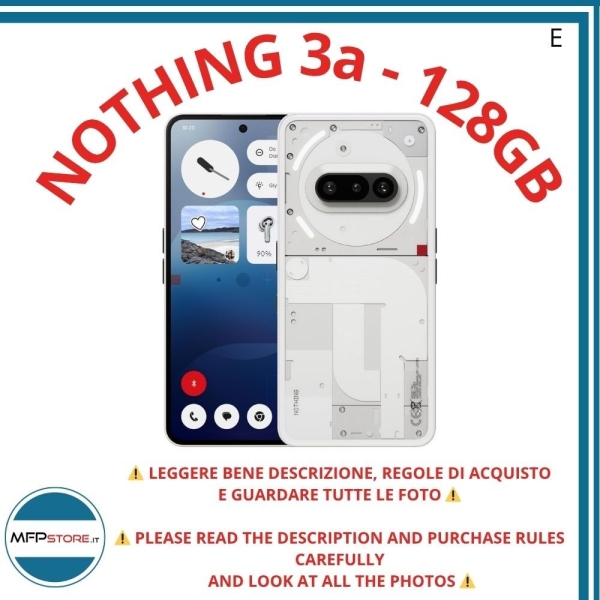 Smartphone Nothing Phone (3A) 128 GB Weiß – 8 GB RAM, 5G – Telefon GETESTET