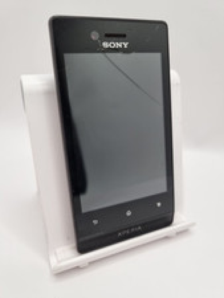 Sony Xperia Miro schwarz entsperrt 4GB 3,5″ Android Smartphone gesprungen unvollständig