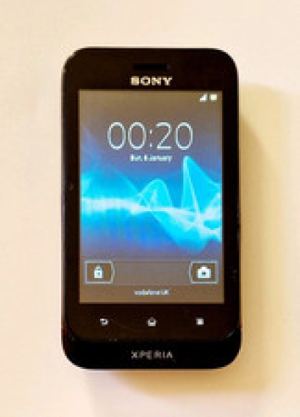 Sony Xperia Tipo ST21i schwarz (entsperrt) Smartphone in gutem Zustand