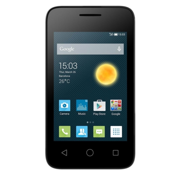 Alcatel Onetouch Pixi 3 (3.5) Smartphone entsperrt schwarz 4009x