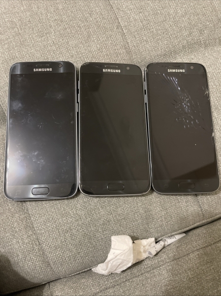 3x Samsung Galaxy S7 SM-G930F 32GB schwarz Handy Smartphone ungetestet