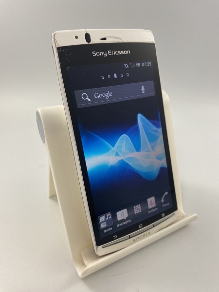 Sony Xperia Arc S LT18i weiß entsperrt 1GB 8MP 512MB Android Smartphone rissig