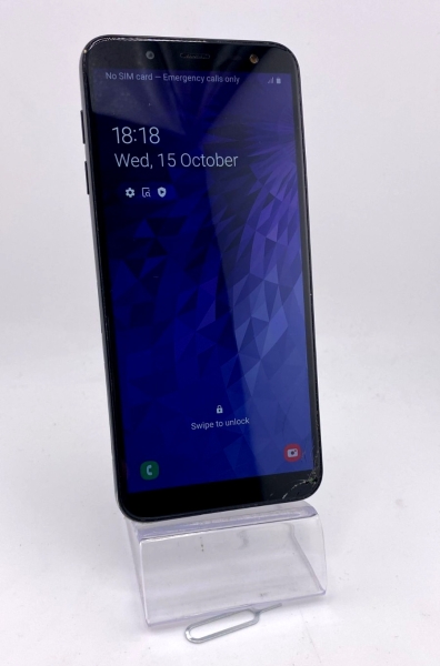Samsung Galaxy J6 2018 schwarz – EE Netzwerk Single Sim 32GB RAM Android Smartphone