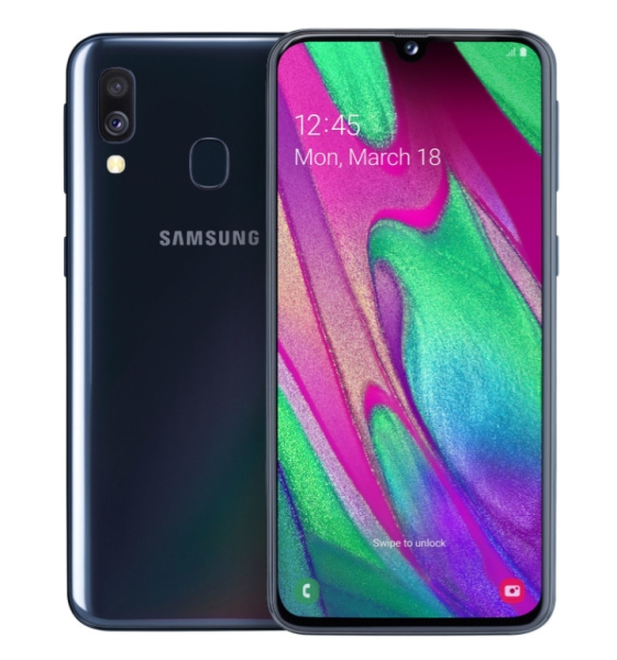 Samsung Galaxy A40 SM-A405F/DS 64GB Schwarz Smartphone Android WoW Hervorragend