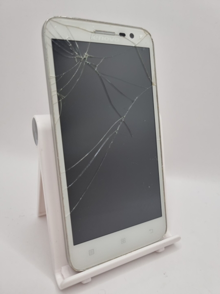 Lenovo Golden Warrior A8 weiß 16GB 5″ 13MP Android Smartphone gesprungen defekt #E