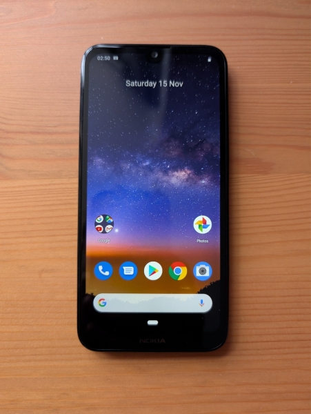 Nokia 2.2 16GB Dual-SIM entsperrt schwarz Smartphone