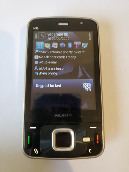 Nokia N96 Smartphone (entsperrt) – 16GB – Grau ORIGINAL NOKIA SCHÖNER ZUSTAND