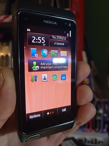 Hervorragendes Nokia N8 schwarz Handy entsperrt komplett selten Retro Touchscreen