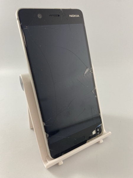 Nokia 5 TA-1024 silber 16GB 5,2″ 13MP Android Smartphone gesprungen defekt #D