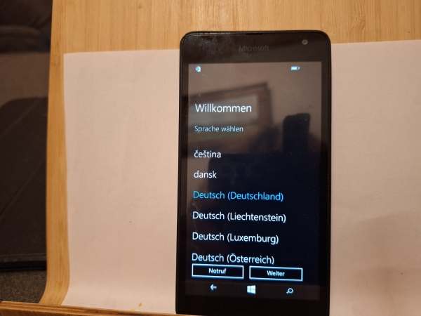 Handy Nokia  Microsoft Lumia  535 schwarz (Ohne Simlock) Smartphone