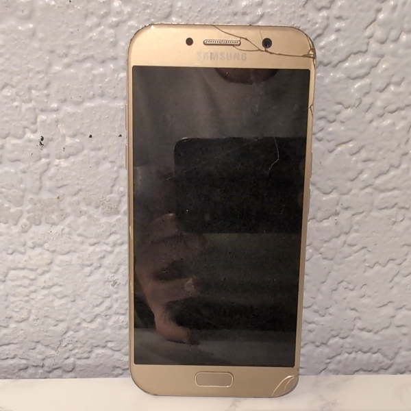 Samsung Galaxy A5 SM-A520F Smartphone Handy Gold FÜR TEILE ERSATZTEILE DEFEKT
