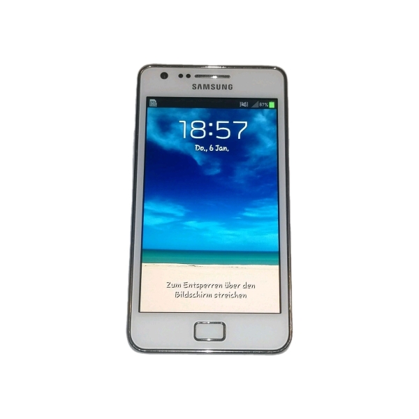 Smartphone Samsung  Galaxy S  GT-I9100 Weiss TOP! #6699