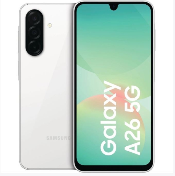 SAMSUNG Galaxy A26 5G 128 GB White Dual SIM Smartphone