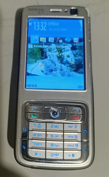 Nokia  N73 – Plum Silver (Ohne Simlock) Smartphone