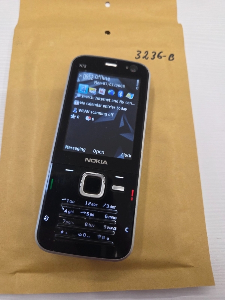 Seltenes Vintage Nokia N78 Handy (entsperrt) schwarz