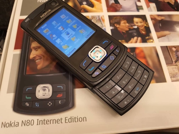 Nokia  N80 – Pearl Black (Ohne Simlock) Smartphone