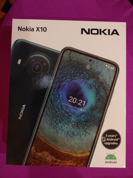 Nokia X10 Forest 64 GB, Smartphone, Android 14 + 2 Hüllen Zubehörpaket