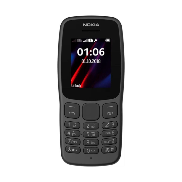 Smartphone Nokia 106 1,8″ mediatek 6261d 4 MB Schwarz