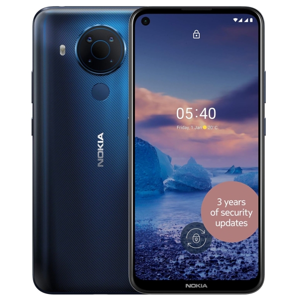 Nokia 5.4 Smartphone Handy ENTSPERRT TA-1137 64GB 4G LTE Android 12 – Polar Night
