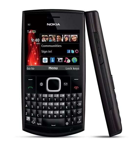 BLACK NOKIA X2-01 FIDO ROGERS CHATR CELL PHONE GSM 2G SMARTPHONE QWERTY CELLULAR