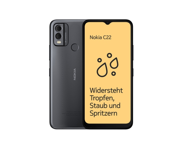 Nokia C22 2GB + 64GB Midnight Black Smartphone #26802905