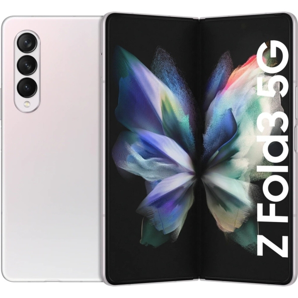 Samsung Galaxy Z Fold 3 5G 256GB Phantom Silver Android Smartphone wie neu