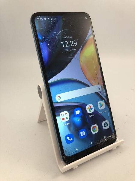 Motorola Moto G22 XT2231-2 64GB 6,5″ blau entsperrt Android Smartphone rissig