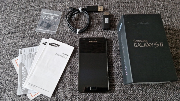 Samsung Galaxy S II GT-I9100G – 16GB – Noble Black (Ohne Simlock) Smartphone OVP