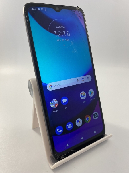 Motorola Moto E20 grau entsperrt 32GB 6,5″ 13MP 2GB Android Smartphone rissig