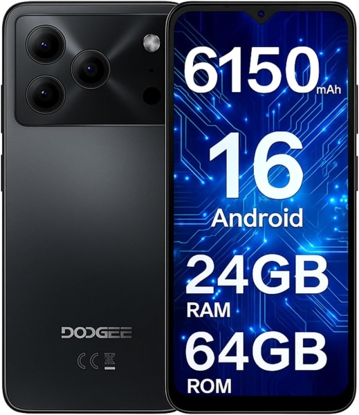 DOOGEE Note 56 Handys – neuestes Android 16 Smartphone, 6150mAh, 6,56″ HD+