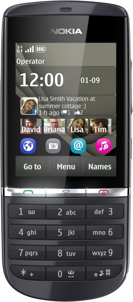 Nokia Asha 300 Smartphone (entsperrt) – Graphite