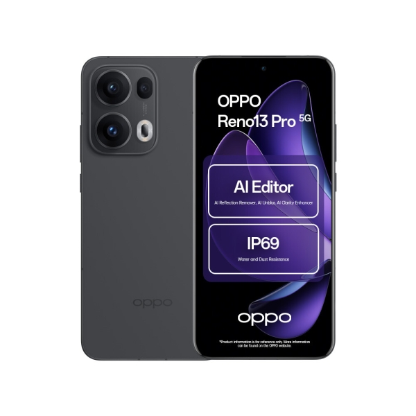 Oppo Reno13 Pro 5G Dimensity 8350 12GB 512GB ROM 6,83″ AMOLED Smartphone grau
