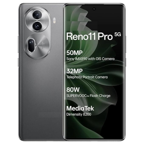 Neu Oppo Reno 11 Pro Rock Grey 256/12GB 5G Dual Sim entsperrt SIM frei Smartphone