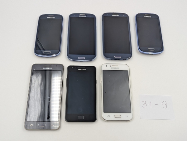 Smartphone Paket 7x Samsung Galaxy 2x S3, 2x S3 mini, J1, S2, Grand Prime 💥