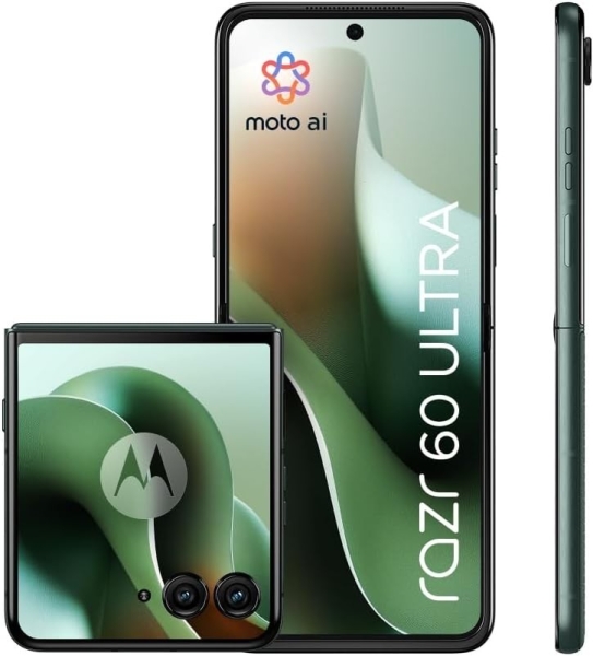 Motorola Razr 60 Ultra 5G Handy 16+512GB Faltbares Smartphone Grün Scarab
