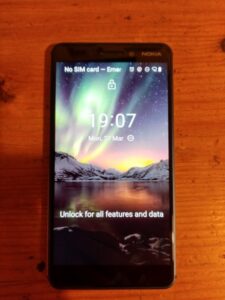 Blaues Nokia 6.1 32gb TA-1050 Smartphone 5,5″ 16 MP