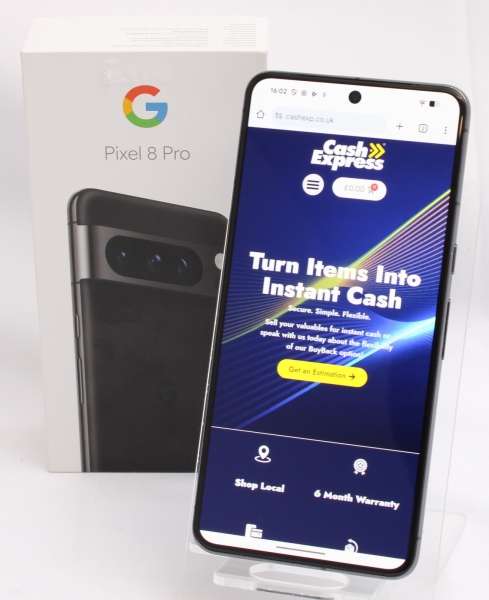 Google Pixel 8 Pro 256GB Android Smartphone – Netzwerk entsperrt – Obsidian (B)