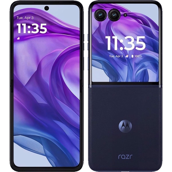 Motorola Razr 50 Ultra 512GB Android entsperrt SIM 5G blau Handy Smartphone C