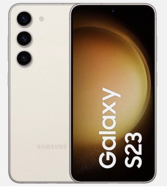 Samsung S23 5G 256GB weiß lila entsperrt Smartphone makellos A++