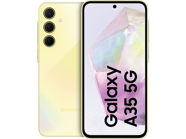 SAMSUNG Galaxy A35 5G 256 GB Awesome Lemon Dual SIM Smartphone Handy