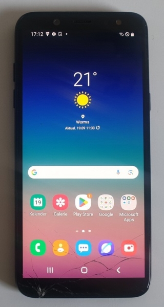 Samsung A600F Galaxy A6 (2018) 32GB DualSim schwarz Android Smartphone 5,6 Zoll